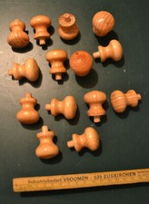 Möbelknöpfe Pilz aus Holz - 32 Stück zum H...