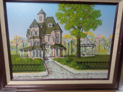 H.HARGROVE OIL PAINTING ON CANVAS AMERICANA NAFORK ART C.O.A.SIGNED FRAMED 16X21 - Picture 4 of 8