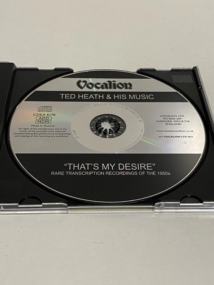 Ted Heath & His Music - That’s My Desire CD - Image 3 of 4