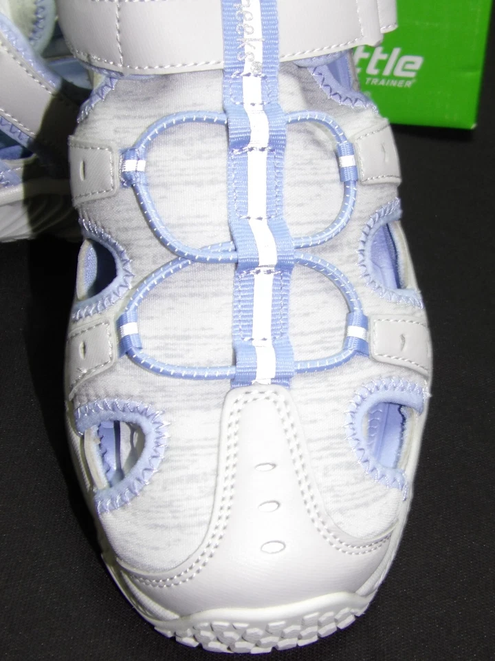 Zapato Deportivo Cheeks, Fit Body Terrain Talla 7, NUEVO Plateado Púrpura Tony Little Foto 2 de 4