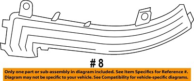 BMW OEM 12-16 328i Door Side Rear View Mirror-turn Signal Lens  