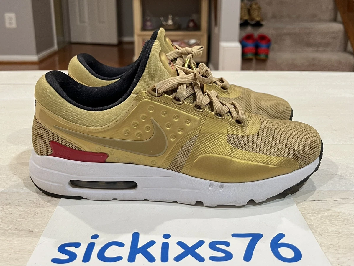 VNDS Nike Air Max Zero QS 'Metallic Gold' Sz 10/EUR 44 [789695 700]