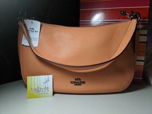 Coach Chelsea 56819 In Pebble Leather Dark Blush Dark Gunmetal Crossbody New Ebay