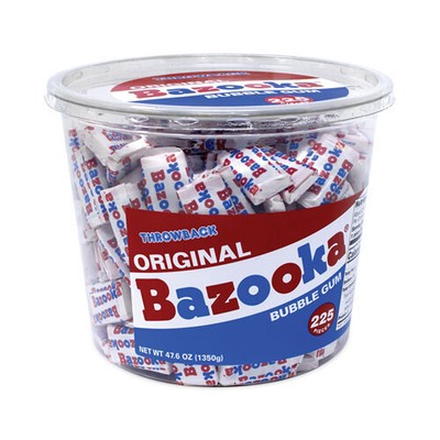 Bazooka Bubble Gum Individually Wrapped Pink Chewing Gum in Original Flavor - 22