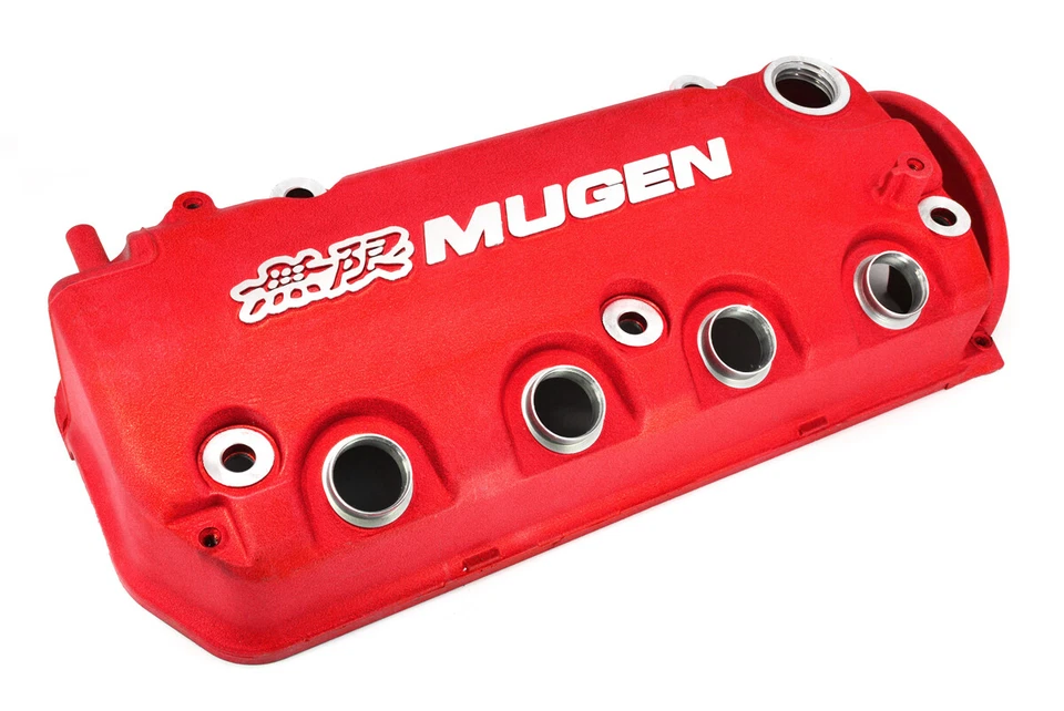 RED MUGEN Racing Rocker Engine Valve Cover For 1996-2000 HONDA CIVIC SOHC VTEC - Image 2 of 4