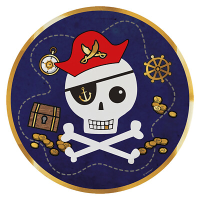 Piratenschatz-Münzen 36St. - Kindergeburtstag Piratenmünzen