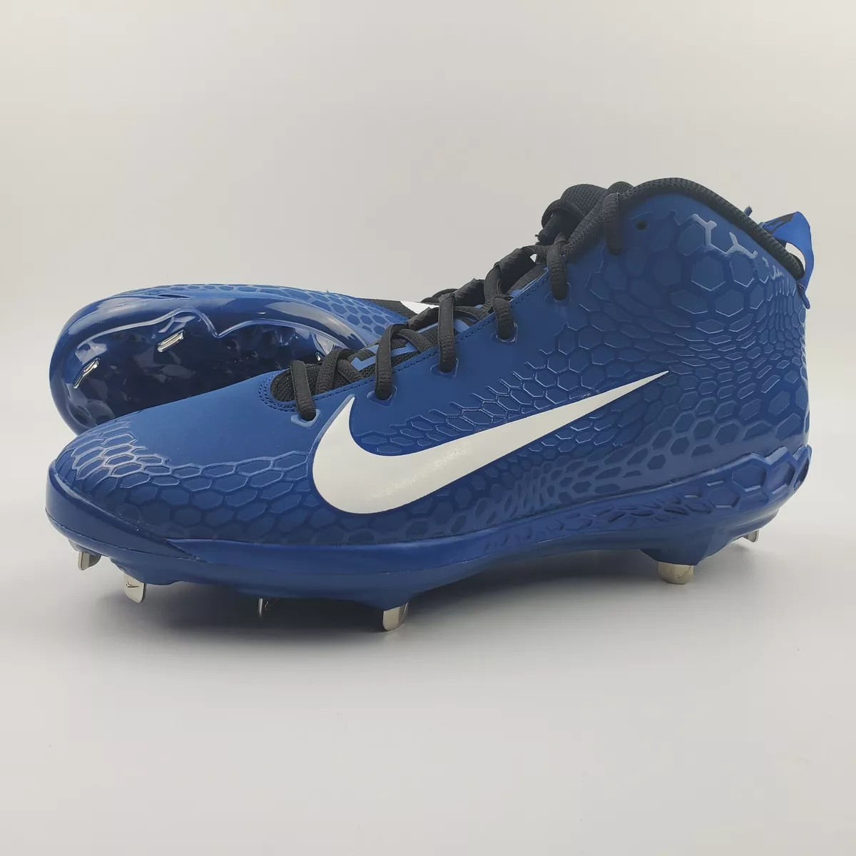 Nike Force Zoom Trout 5 Metal Baseball Cleats Mens 15 Blue Black