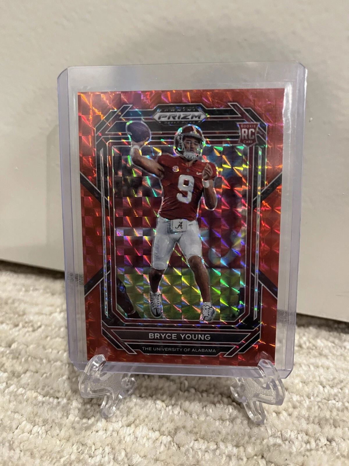 2023 Panini Prizm Draft Picks - Red Finite Prizm #101 Bryce Young /125 (RC)