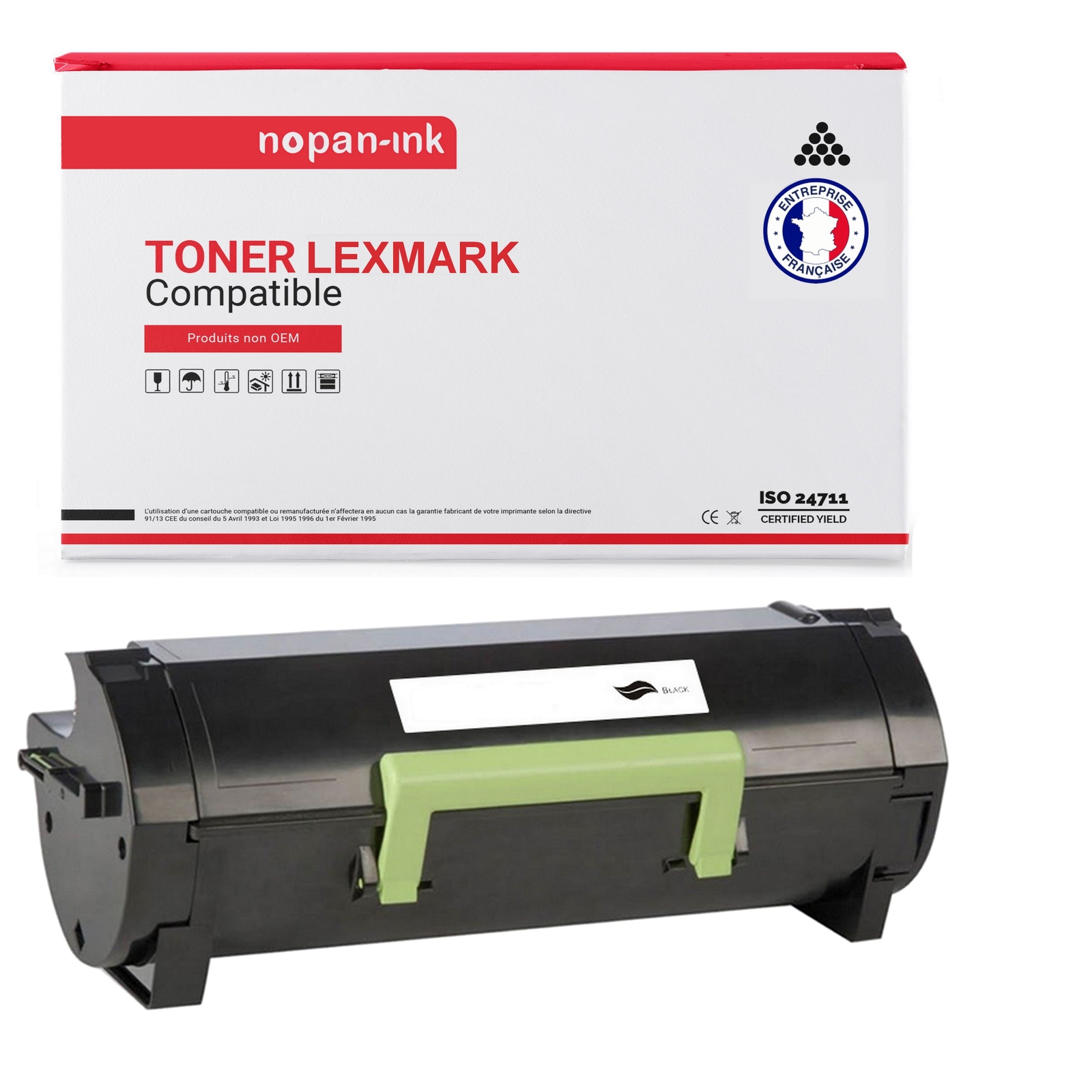 Toner Lexmark 602H Noir pour éviter les textes pâles au bureau