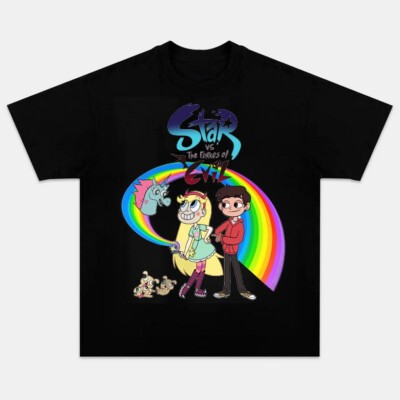 Star vs the Forces of Evil Movie Cartoon T-Shirt Unisex Short Sleeve Shirt S-5XL