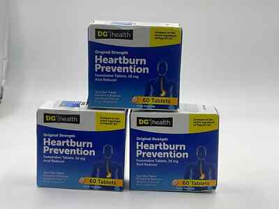 (3) DG Health Original Strength Heartburn Prevention - 150 Tablets Total - 09/24