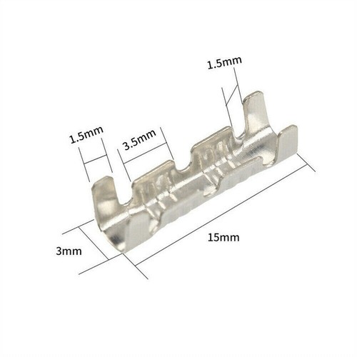 Car Copper Buckle Crimp Electrical Wire Connector Terminal Kit 0.5-1.5mm² 100PCS - Picture 2 of 6