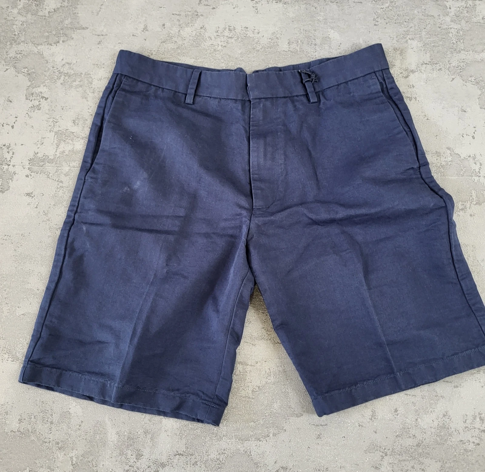 Spoke Linen Shorts Mens W30 Build A Navy Blue Cotton Blend Cargo Summer
Opens in a new window or tab