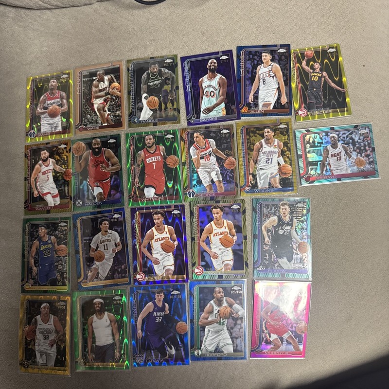 Lot Of 22 #d NBA 2025-26 Topps Chrome Cards. See descr.
