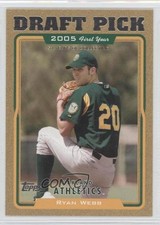 2005 Topps Draft Pick Gold 1515/2005 Ryan Webb #671 0x5