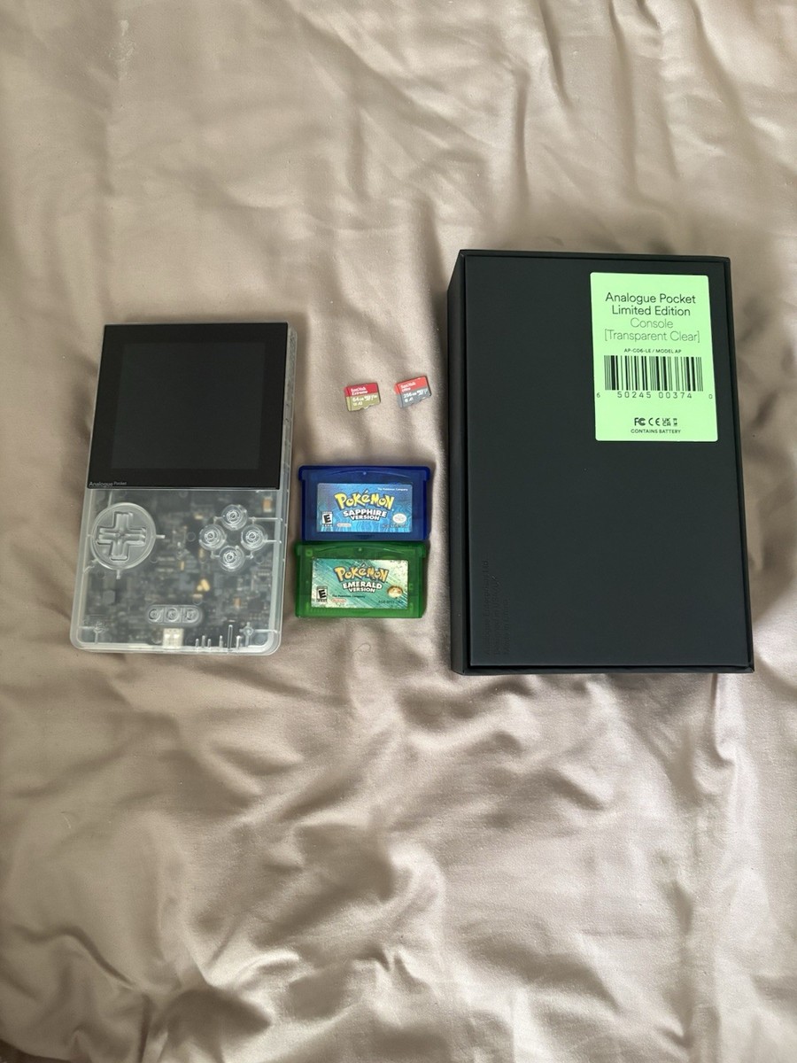 Analogue Pocket: Transparent Limited Edition Clear & Pokemon