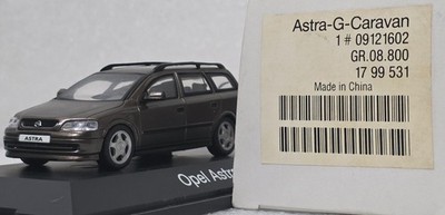 Opel Astra G Caravan 1998 Brown 1:43 Schuco 17 99 531 Dealer