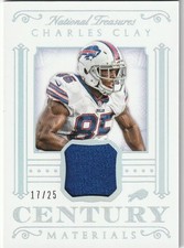 2015 Panini National Treasures - Century Materials Charles Clay #CM-CC /25