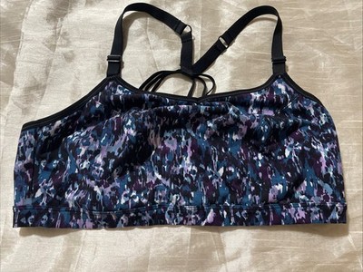 Livi Sports Bra Multicolor  Low Impact , No Wire Pullover Strappy Wireless 18/20