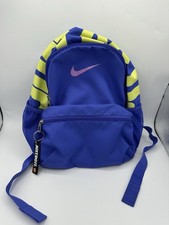 Nike Mini Backpack Blue Yellow Kids Youth Just Do It Small School Bag
