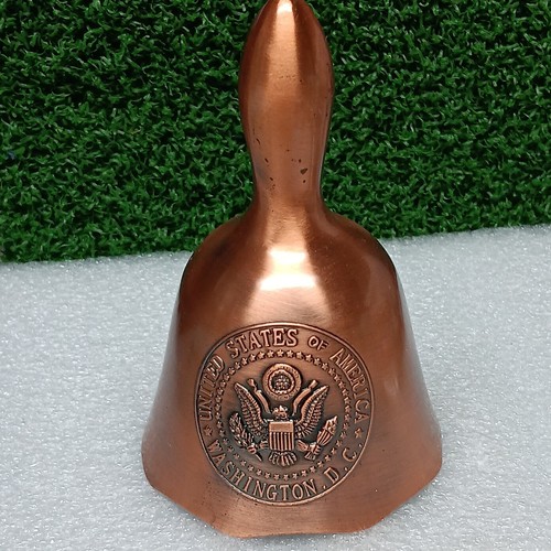 4" United States Of America Washington DC Copper Souvenir Bell 