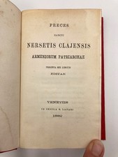1882 PRECES S. NERSETIS 36 Languages Armenian Polyglot Prayer Book Venice Gilt