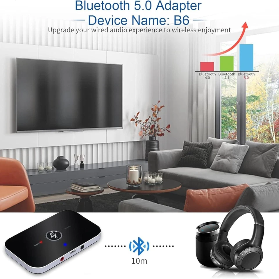 Bluetooth Transmitter & Receiver Wireless Adapter For Home stereos/speakers Lot - Image 2 of 4
