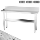 Edelstahltisch Arbeitstisch Küchentisch 100/120/150cm 2 Essen Tisch Zerlegetisch