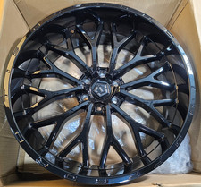 Qty 1 Tis 565b Gloss Black Wheel Rim 24x10 6x139.7 -24mm 565b-2418324