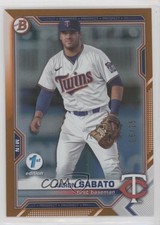 2021 Bowman Draft 1st Edition Orange Foil 6/25 Aaron Sabato #BD-163 0j7y