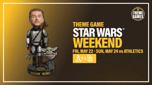 🔥Jackson Merrill Mandalorian bobblehead Star Wars Weekend May 22-24- Pre-Sale🔥