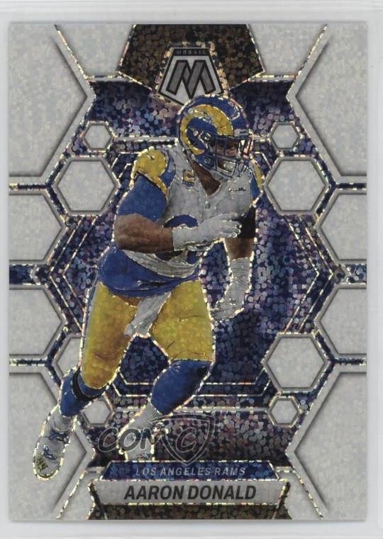 2023 Panini Mosaic White Sparkle Prizm Aaron Donald #139 1pw3