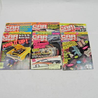 1990 CAR CRAFT MAGAZINE LOT OF 6 ISSUES HOT RODS DRAG RACING PERFORMANCE