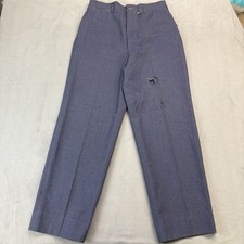 Vintage 50s Wool Korean War Military Trouser Pants Size Size 34 Fit 33x32 in.