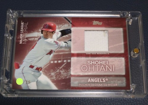 2020 Topps Update Shohei Ohtani MLM-OHT Major League Material Relic /25 Angels