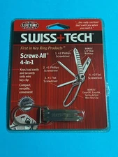 Swiss Tech  4-in-1 Multi-Tool Screwz All + Key Ring (SACSS-2) Brand New Sealed 