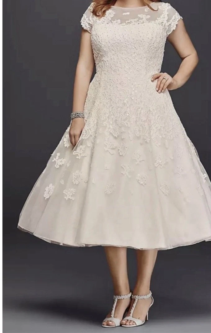 folk lace dress Ethereal Lace White Blossom Dress White / S main image 1