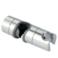 Universel Chrome Douche Rail Tête Curseur Support Pince 18 Pour 25mm