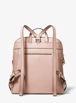 MICHAEL KORS PINK RHEA MEDIUM PEBBLE LEATHER‎ SLIM BACKPACK MICHAEL KORS RHEA MEDIUM PEBBLE LEATHER SLIM BACKPACK Black  main image 4