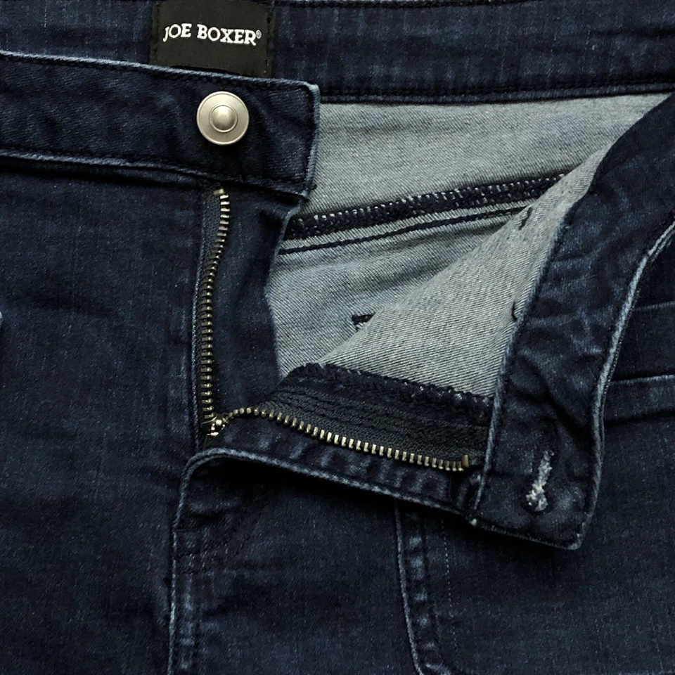 Shorts jeans Joe Boxer tamanho 11 cintura alta jeans escuro - Imagem 3 de 4