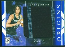 2024 Panini Origins WNBA #JJ-KC Kamilla Cardoso Jumbo Jerseys Blue /25 Sky RC