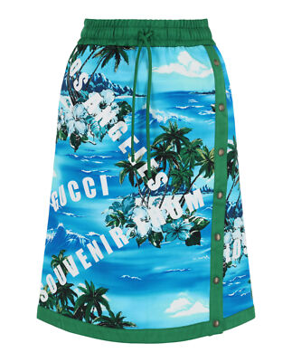 グッチ様 Gucci Womens Hawaiian Printed Knee-Length Skirt | eBay