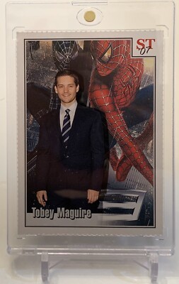 TOBEY MAGUIRE SPIDER-MAN STAR SPOTLIGHT TRIBUTE CARD NO. 4 W/ MAGNET CASE!