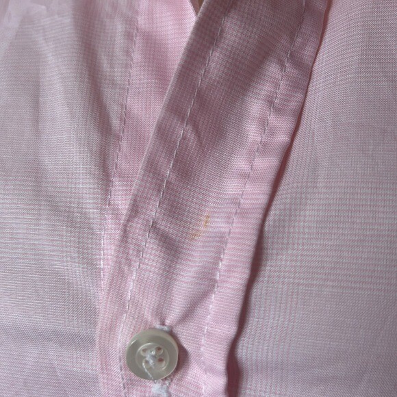 Frank & Eileen Sz XS Barry Pink Woven Cotton Button Up | eBay