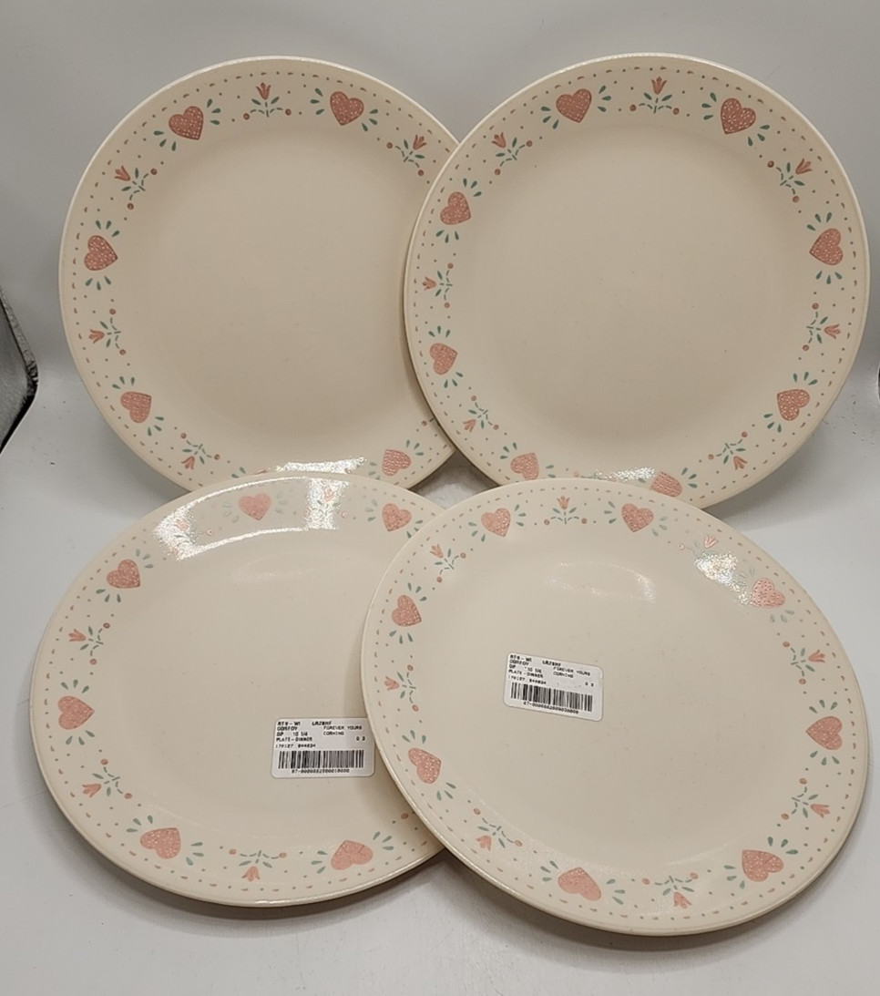 Corelle "Forever Yours" 10 1/4 Inch Dinner Plate-Set of 4