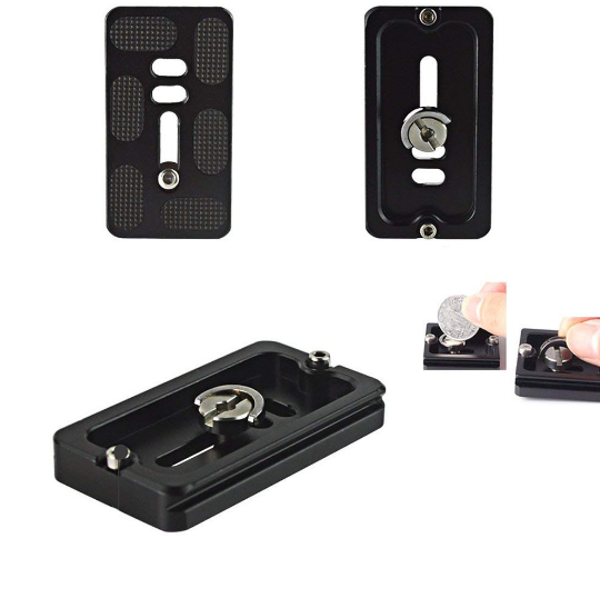 Universal PU70 Quick Release Plate Camera Tripod Ballhead Adapter Mount Board