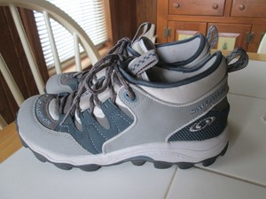 salomon leather walking shoes