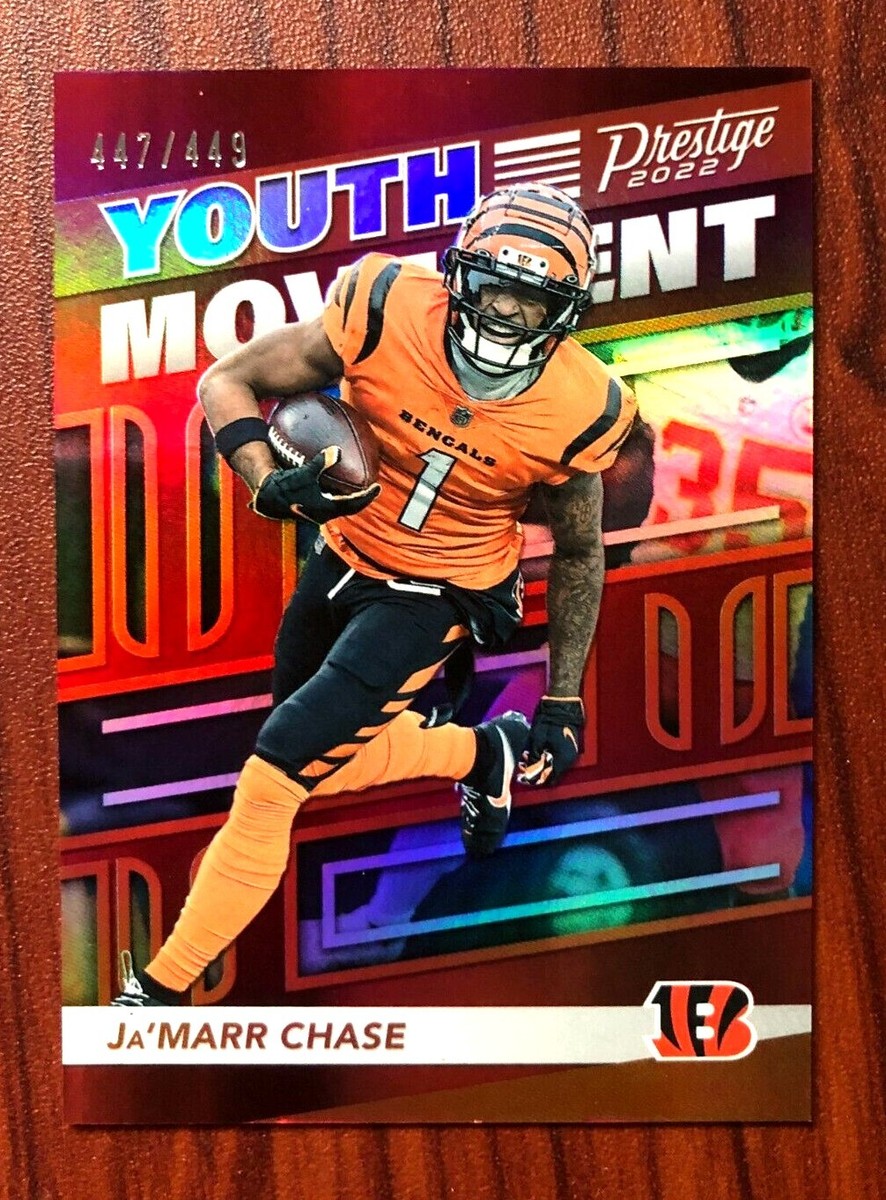 ウィリアムジョセフNew Costal ニューコースタル フィッシングベストレア Ja'Marr Chase - 2022 NFL Panini Prestige Youth Movement FOIL