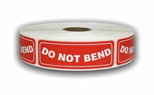 1000 Labels - 1x3 Do Not Bend Label Shipping Adhesive Fragile Stickers