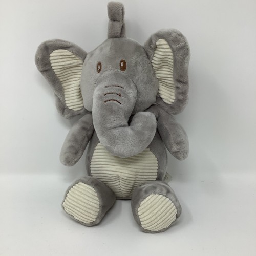 Kellytoy Elephant Gray Plush Stuffed Animal Baby Lovey Rattle Toy ...